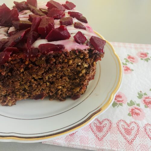 Schoko-Mandel-Rüben-Kuchen