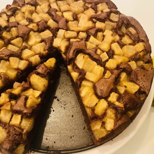 Schoko-Birnen-Kuchen