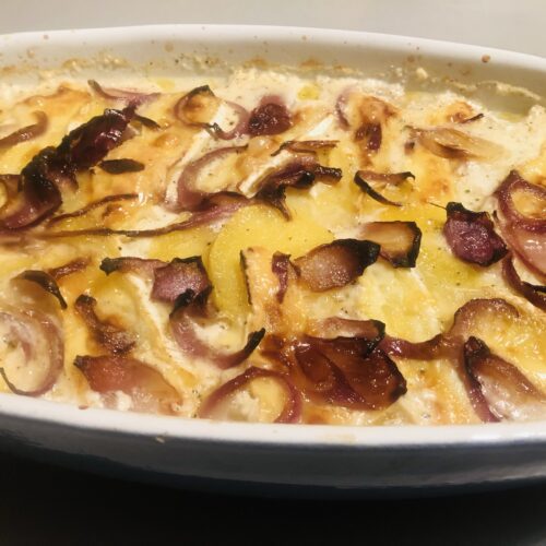 Erdäpfel-Brie-Gratin
