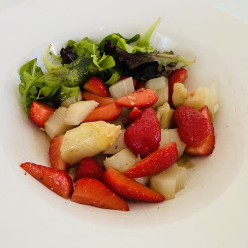 Spargel Erdbeer Salat